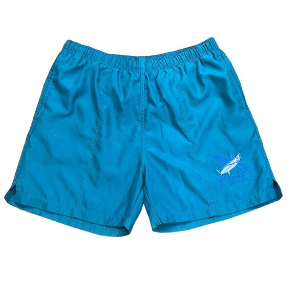 Guy Harvey By AFTCO‎ Blue 5" Bathing Suit Trunks Size Large - Picture 1 of 8